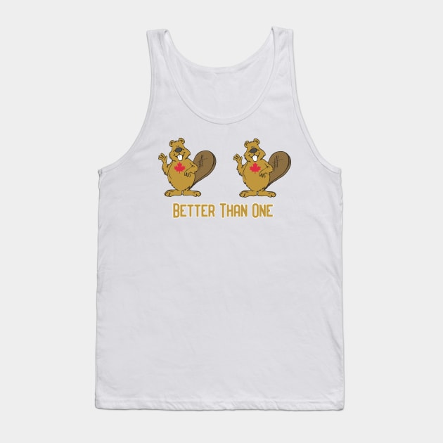 Better Than One - Two Leaf Tank Top by Pretty Good Shirts